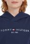 Tommy Hilfiger unisex hoodie met logo donkerblauw Sweater Logo 116 - Thumbnail 6