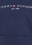 Tommy Hilfiger unisex hoodie met logo donkerblauw Sweater Logo 116 - Thumbnail 9