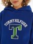 Tommy Hilfiger hoodie T VARSITY met logo hardblauw Sweater Logo 164 - Thumbnail 4