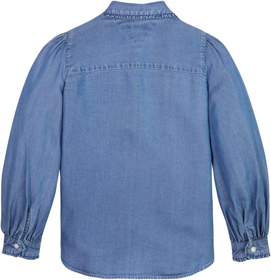 Tommy Hilfiger Jeans blouse TENCEL RUFFLE COLLAR SHIRT