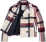 Tommy Hilfiger geruite coat van gerecycled polyester ecru rood donkerblauw Jas 176 - Thumbnail 9