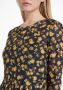Tommy Hilfiger Midi-jurk MESH ROSE MIDI SLIM DRESS met merklabel - Thumbnail 4