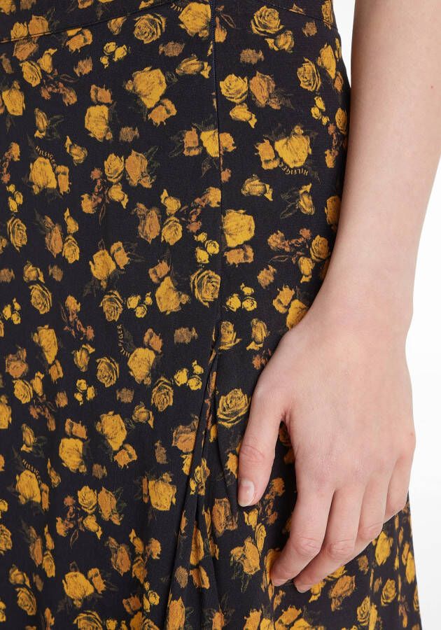 Tommy Hilfiger Minirok MOSS CREPE ROSE SHORT SKIRT met merklabel