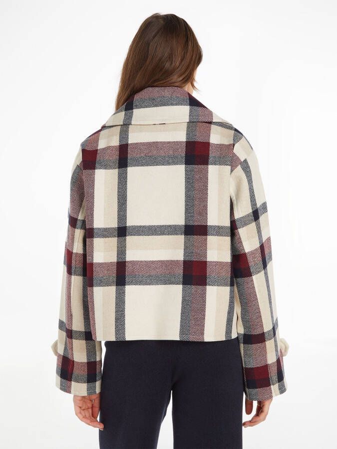 Tommy Hilfiger Outdoorjack WOOL BLEND CHECK PEACOAT