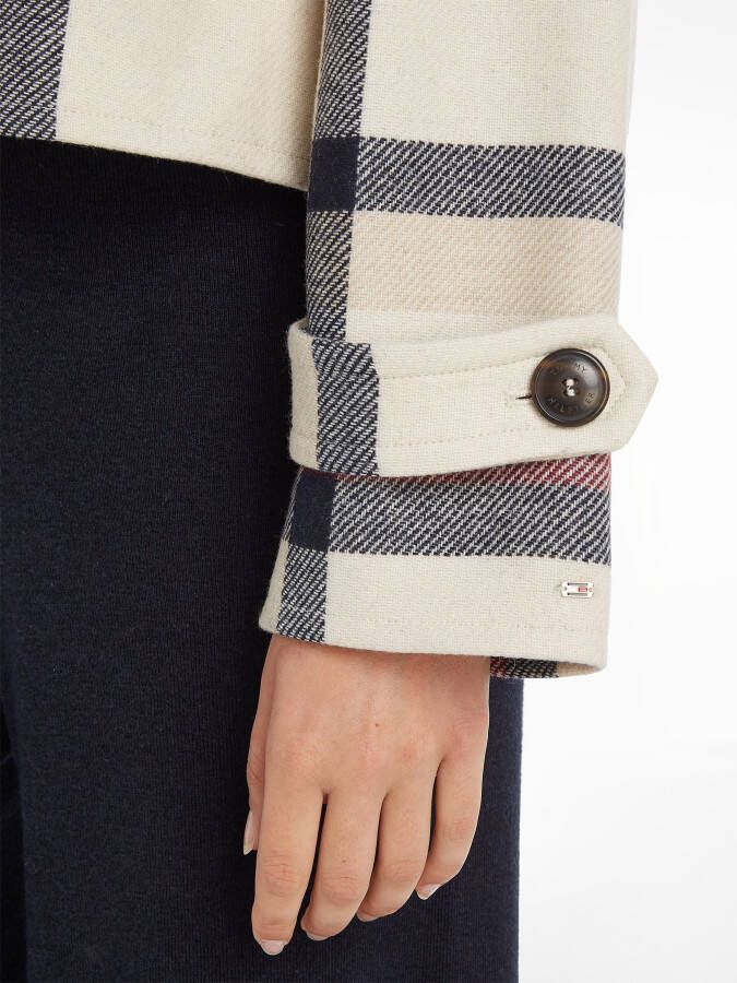Tommy Hilfiger Outdoorjack WOOL BLEND CHECK PEACOAT