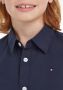 Tommy Hilfiger overhemd met logo donkerblauw Jongens Stretchkatoen Klassieke kraag 128 - Thumbnail 5