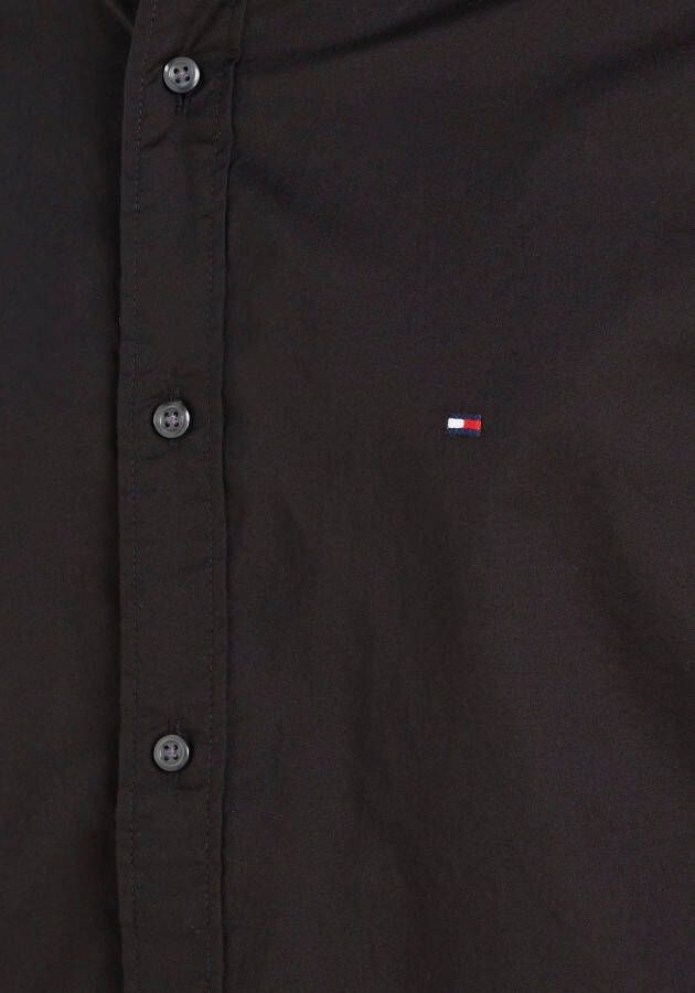 Tommy Hilfiger Overhemd met lange mouwen NATURAL SOFT SOLID MAO RF SHIRT met merkrand binnenin de mouwopening