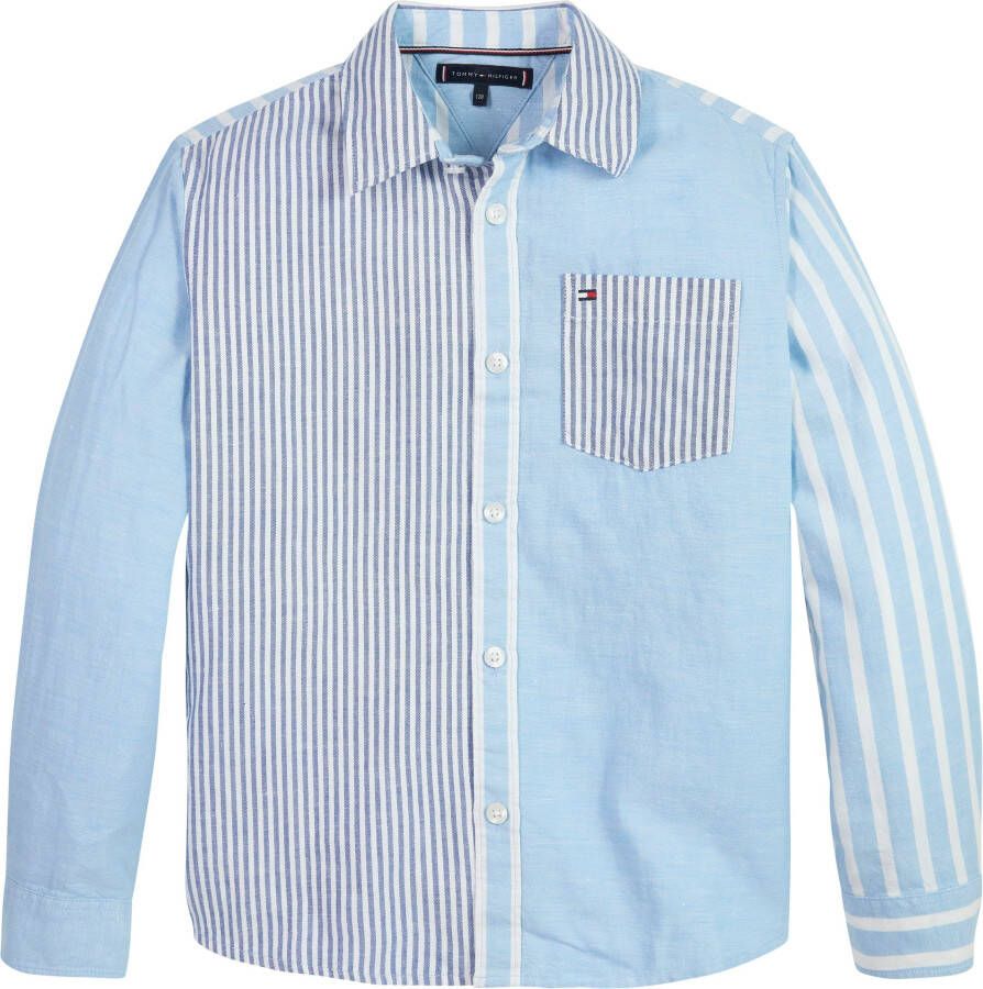 Tommy Hilfiger Overhemd met lange mouwen HEMP RELAXED SHIRT L S met gestreept patroon