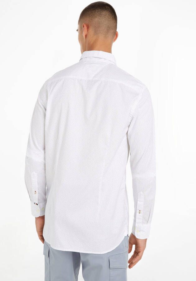 Tommy Hilfiger Overhemd met lange mouwen NATURAL SOFT MINI PRINT SF SHIRT