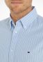 Tommy Hilfiger gestreept regular fit overhemd van biologisch katoen vessel blue - Thumbnail 4