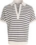 TOMMY HILFIGER Dames Tops & T-shirts Relaxed Lyocell Polo Ss Blauw wit Gestreept - Thumbnail 9