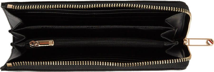 Tommy Hilfiger Portemonnee TOMMY JOY LARGE ZA WALLET met goudkleurige details