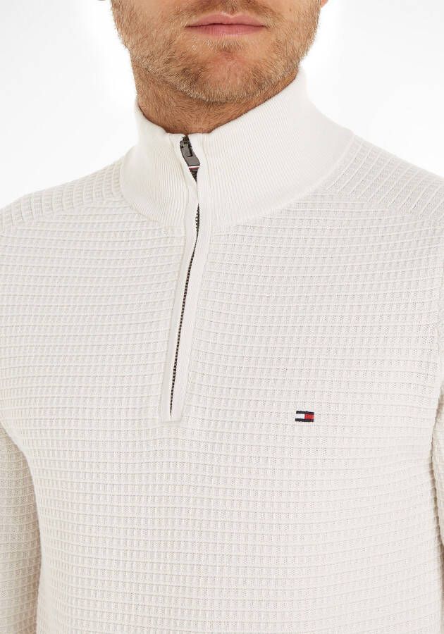 Tommy Hilfiger Schipperstrui SPRING GRID ZIP MOCK