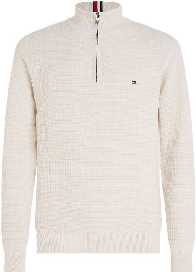 Tommy Hilfiger Schipperstrui SPRING GRID ZIP MOCK