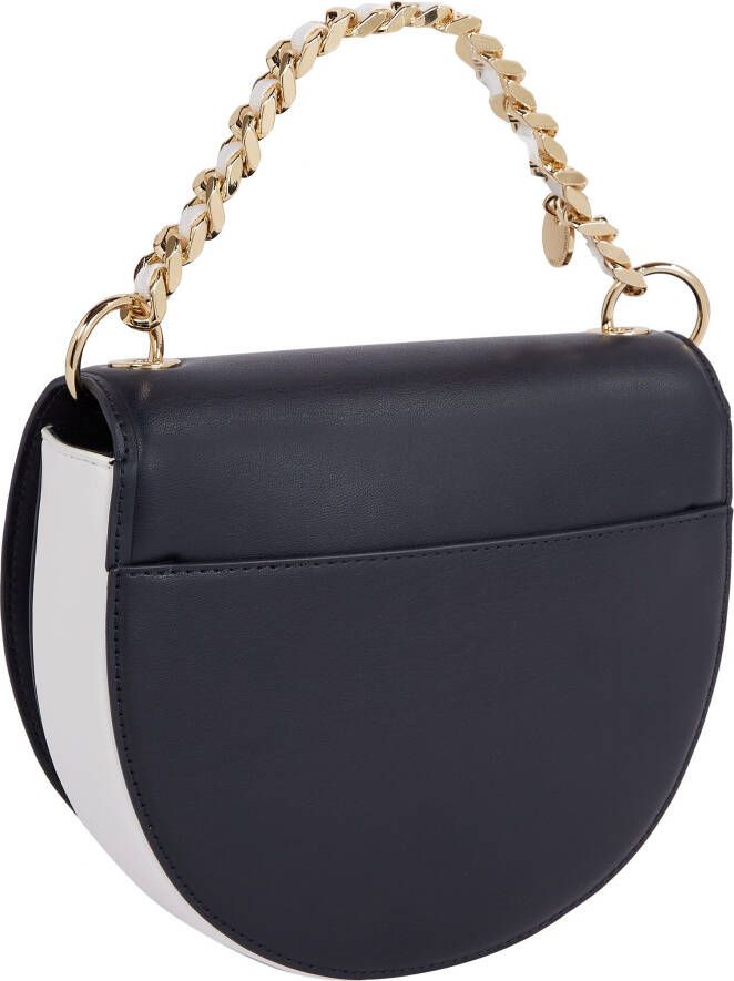 Tommy Hilfiger Schoudertas TH CHIC SADDLE BAG CB met decoratieve hanger