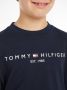 Tommy Hilfiger longsleeve met logo donkerblauw Sweat Ronde hals 140 - Thumbnail 5