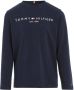 Tommy Hilfiger longsleeve met logo donkerblauw Katoen Ronde hals 152 - Thumbnail 9