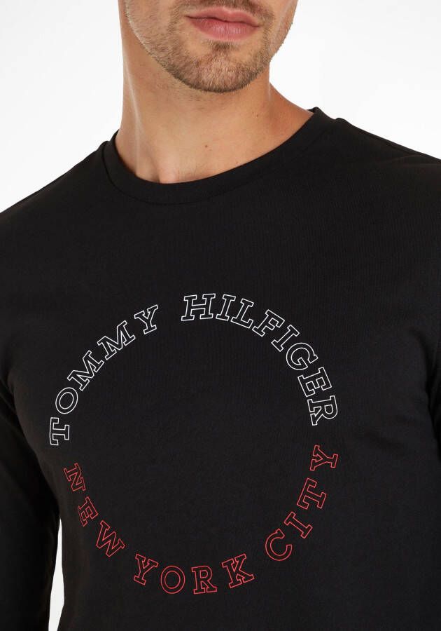 Tommy Hilfiger Shirt met lange mouwen MONOTYPE ROUNDLE LS TEE