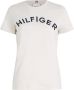 Tommy Hilfiger Shirt met ronde hals REG HILFIGER VARSITY EMB C-NK SS met groot borduursel - Thumbnail 4
