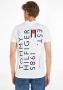 Tommy Hilfiger T-shirt met geribde ronde hals model 'BRAND LOVE' - Thumbnail 3