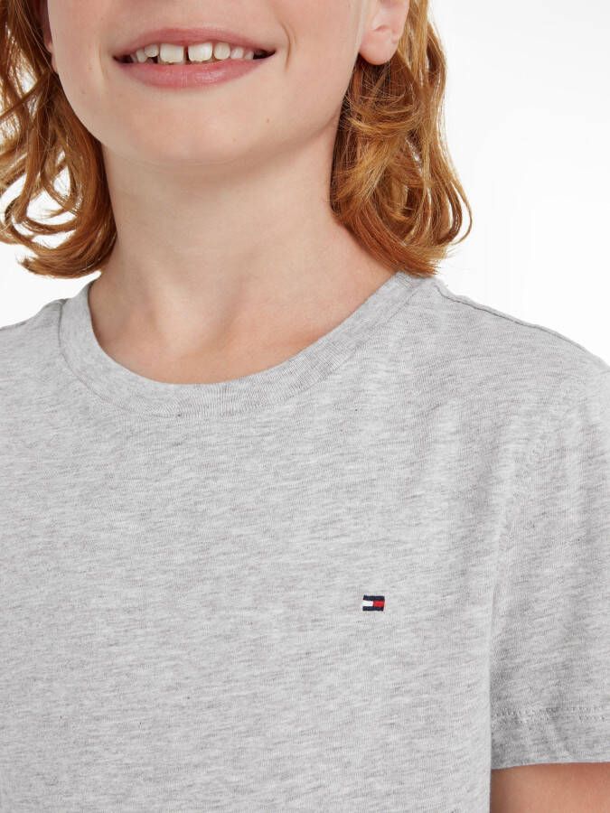 Tommy Hilfiger Shirt met ronde hals BOYS BASIC CN KNIT S S met -merklabel