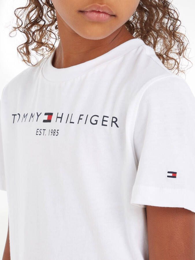 Tommy Hilfiger Shirt met ronde hals ESSENTIAL SWEATPANTS met logo-opschrift