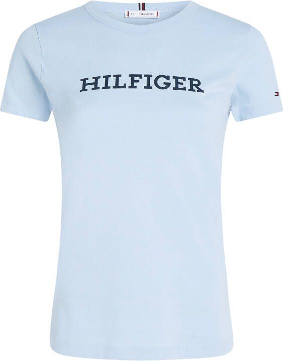 Tommy Hilfiger Shirt met ronde hals SLIM MONOTYPE PRINT C-NK SS