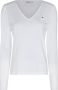 Tommy Hilfiger Shirt met V-hals REGULAR CLASSIC V-NK TOP LS met -merklabel op borsthoogte - Thumbnail 5