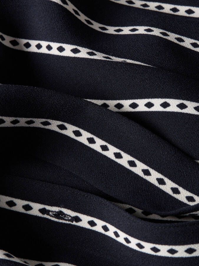Tommy Hilfiger Shirtjurk ARGYLE STRIPE MIDI SHIRT DRESS met tailleriem