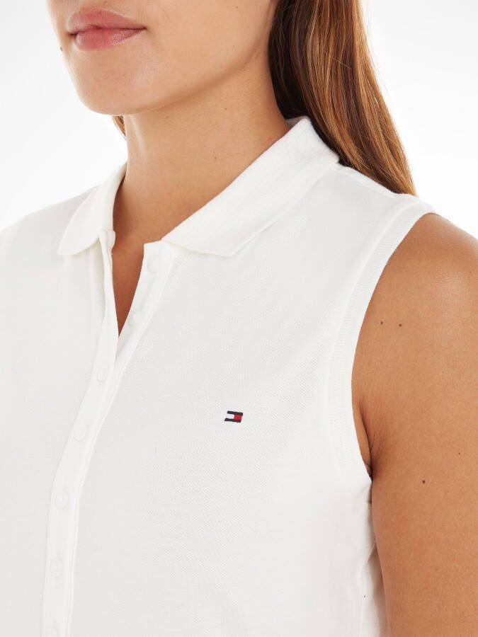 Tommy Hilfiger Shirttop SLIM COLLAR DETAIL POLO NS