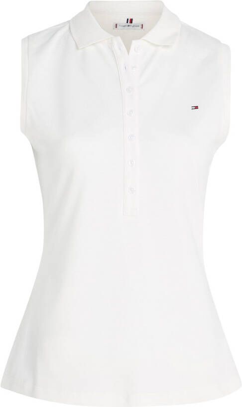 Tommy Hilfiger Shirttop SLIM COLLAR DETAIL POLO NS