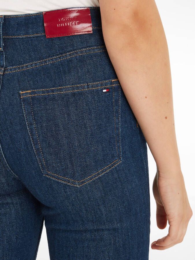 Tommy Hilfiger Straight jeans CLASSIC STRAIGHT HW met leren badge