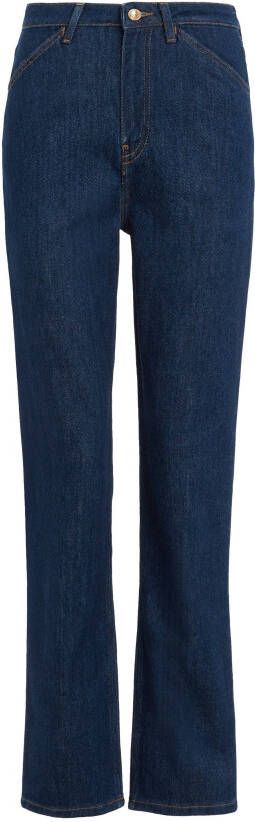 Tommy Hilfiger Straight jeans CLASSIC STRAIGHT HW met leren badge