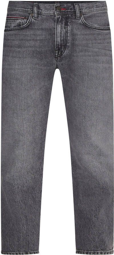 Tommy Hilfiger Straight jeans STRAIGHT DENTON STR LEDO GREY met fade-effect