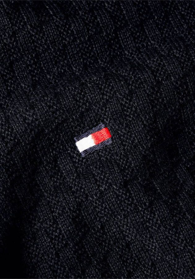 Tommy Hilfiger Sweater CROSS STRUCTURE ZIP THROUGH met structuurpatroon