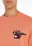 Tommy Hilfiger Sweatshirt HILFIGER PAINTED GRAPHIC CREW met ribboorden - Thumbnail 4