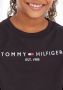 Tommy Hilfiger unisex sweater met logo zwart Logo 152 - Thumbnail 6
