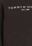 Tommy Hilfiger unisex sweater met logo zwart Logo 152 - Thumbnail 8