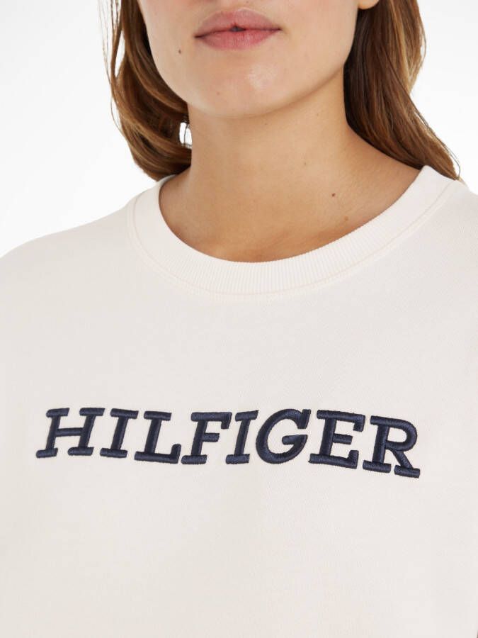 Tommy Hilfiger Sweatshirt REG MONOTYPE EMB SWEATSHIRT met opvallend geborduurd hilfiger-logo