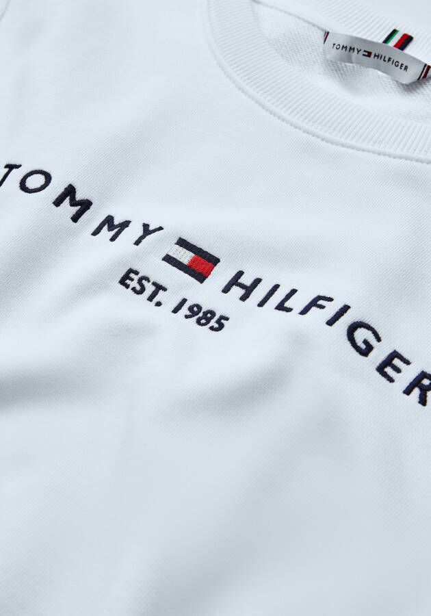 Tommy Hilfiger Sweatshirt TH ESS HILFIGER C-NK SWEATSHIRT met geborduurd lineair -logo-opschrift & flag