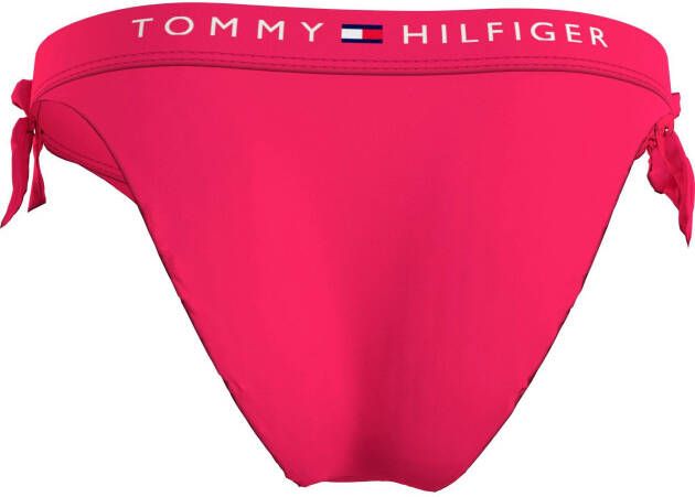 Tommy Hilfiger Swimwear Bikinibroekje TH SIDE TIE CHEEKY BIKINI met tommy hilfiger-branding