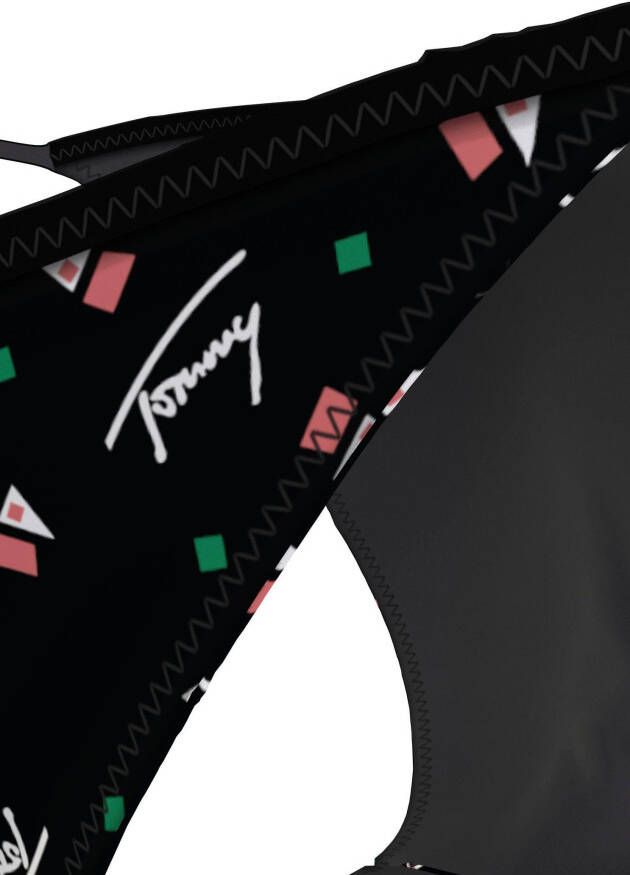 Tommy Hilfiger Swimwear Bikinibroekje STRING SIDE TIE PRINT met stijlvolle logo-opschriften