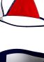 Tommy Hilfiger triangel bikini donkerblauw wit rood Meisjes Gerecycled polyamide (duurzaam) 152 164 - Thumbnail 7