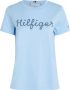 Tommy Hilfiger T-shirt REG ROPE PUFF PRINT C-NK SS met groot logo op de borst - Thumbnail 6