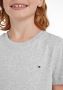 Tommy Hilfiger T-shirt grijs melange Jongens Biologisch katoen Ronde hals 116 - Thumbnail 5