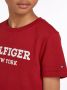 Tommy Hilfiger T-shirt HILFIGER LOGO met logo rood Jongens Katoen Ronde hals 116 - Thumbnail 4