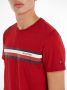 Tommy Hilfiger T-shirt MONOTYPE CHEST STRIPE met logo arizona red - Thumbnail 4