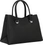 Tommy Hilfiger Zwarte polyester handtas met 2 handvatten en verstelbare schouderband Zwart Dames - Thumbnail 8