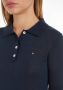 Tommy Hilfiger Trui met polokraag BUTTON POLO SS TOP met logo op borsthoogte - Thumbnail 4