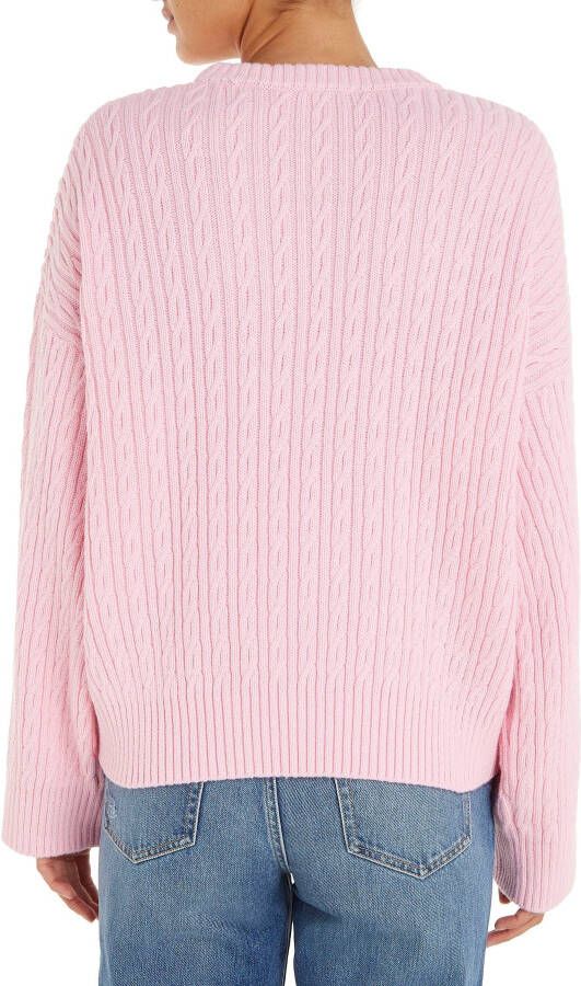 Tommy Hilfiger Trui met ronde hals CABLE ALL OVER C-NK SWEATER